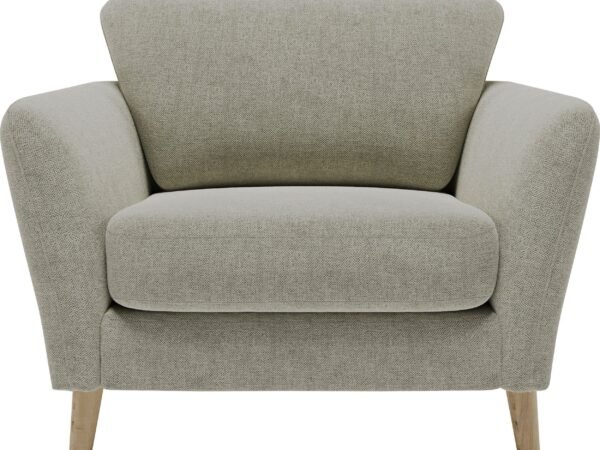 103×90 cm Beige Linen Armchair