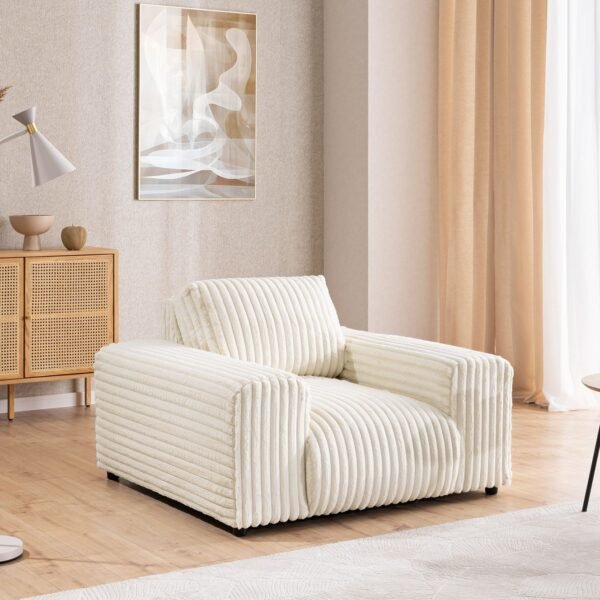 119×108 cm Cream Armchair