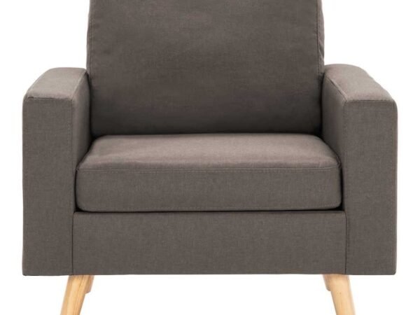 77×71 cm Dark Beige Linen Armchair