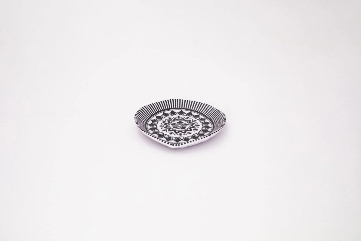 Ridged Side Plate Set - 6 Pieces - 16 cm - Image 1