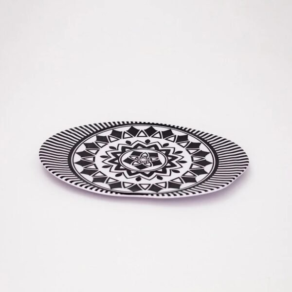 Matte Ridged Dinner Plate Set - 6 Pieces - 30 cm