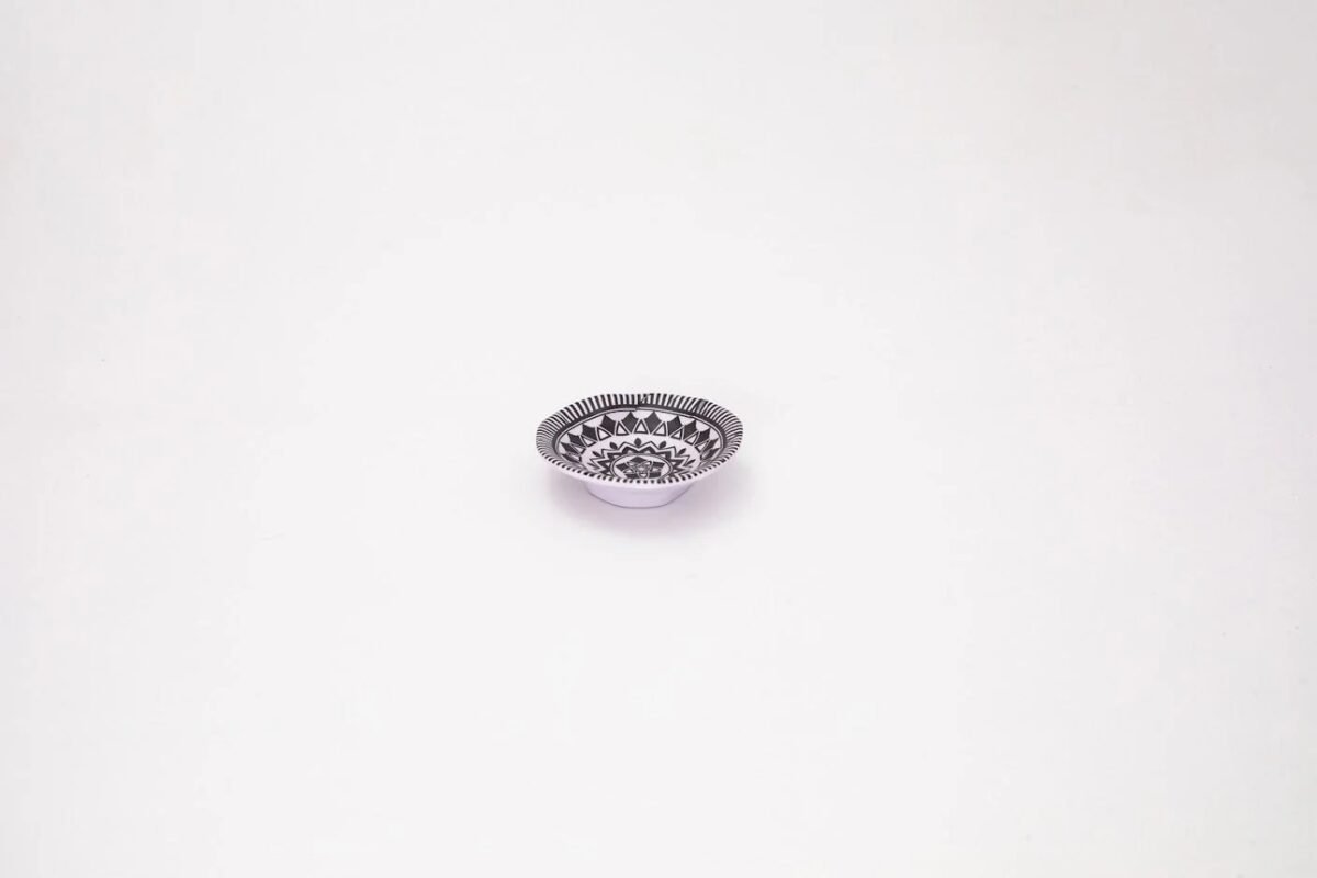 Black & White - Ridged Deep Bowl Set - 2 Pieces - 10 cm - Image 1