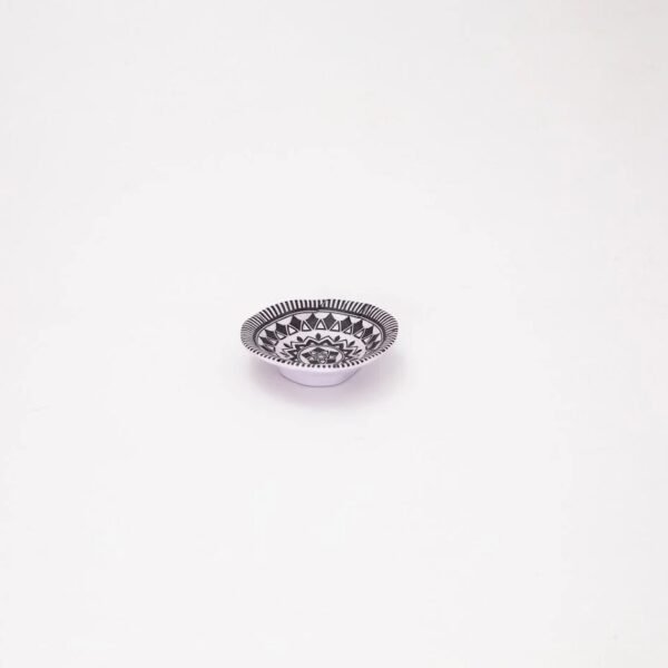 Black & White - Ridged Deep Bowl Set - 2 Pieces - 10 cm