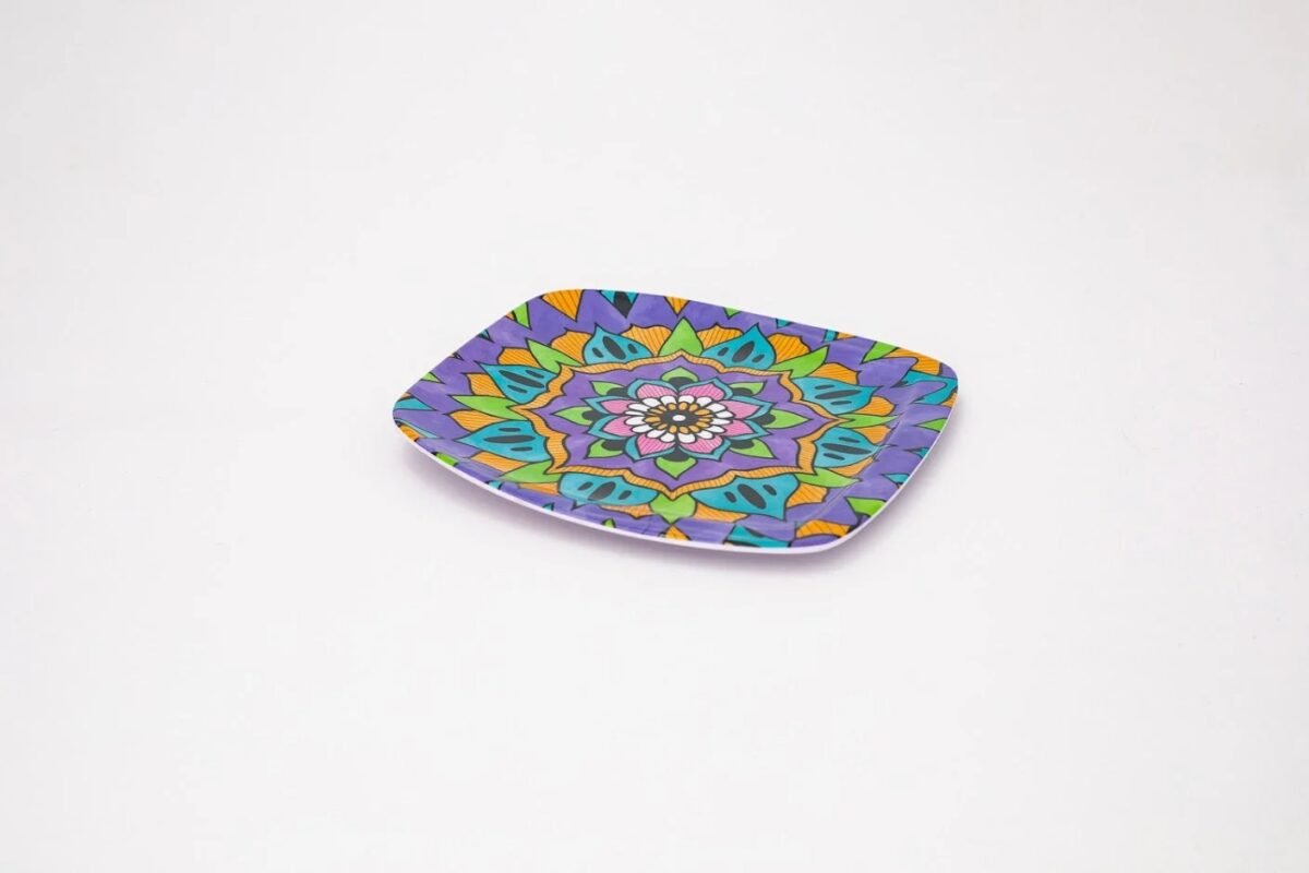 Square Dinner Plate Set - 6 Pieces - 26 × 26 cm - Image 1