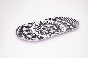 طقم سرفيس بيضاوي 2 قطعة - 52 × 26 سم