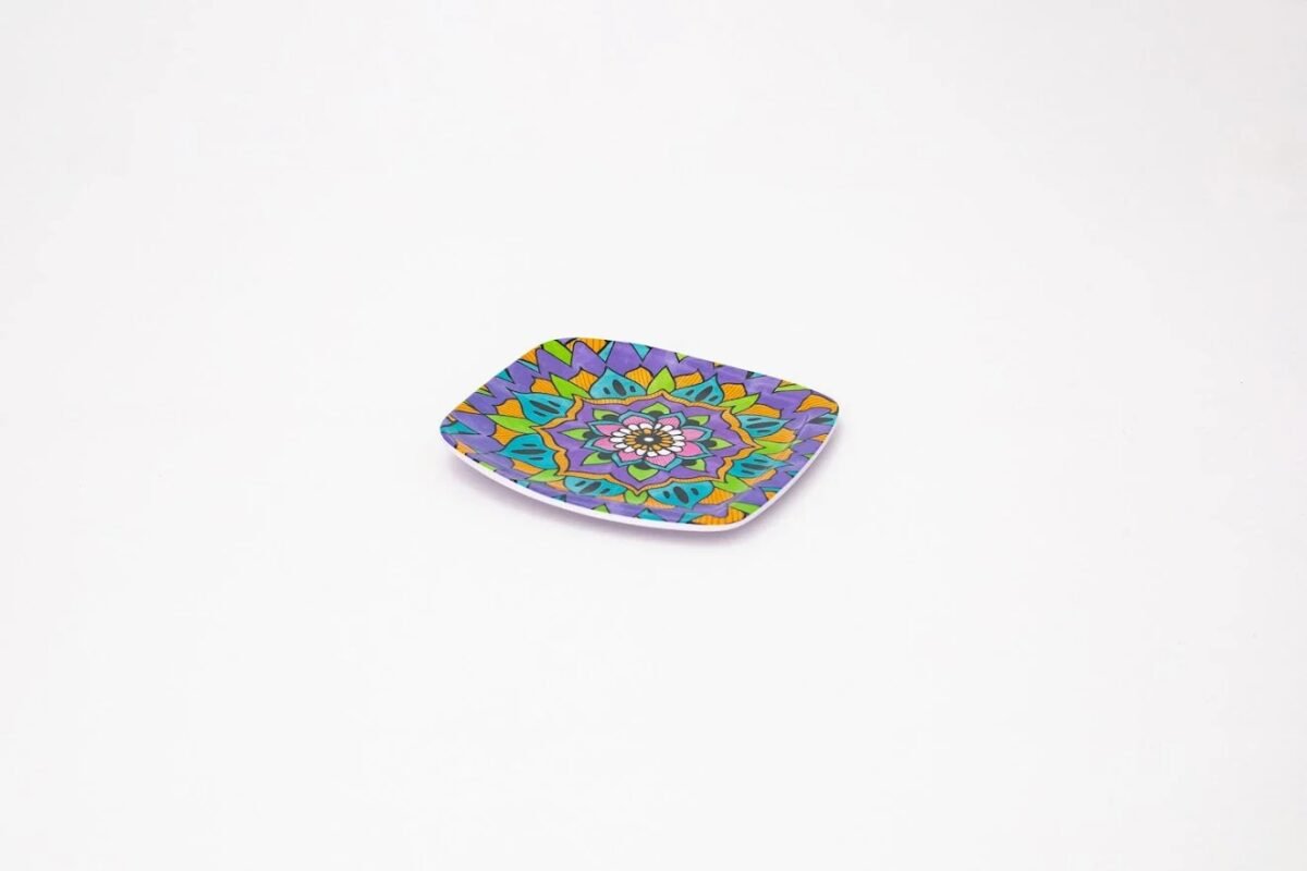 Square Side Plate Set - 6 Pieces - 18 × 18 cm - Image 1