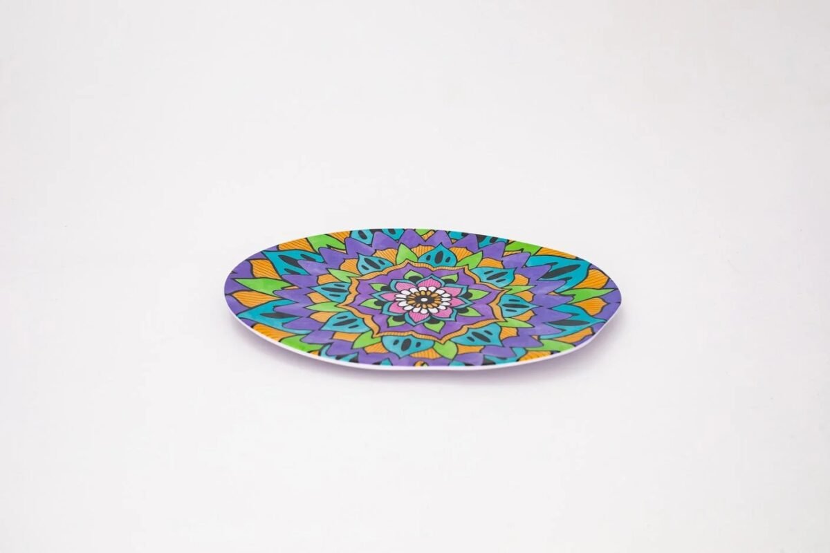 Matte Ridged Dinner Plate Set - 6 Pieces - 30 cm - Image 1