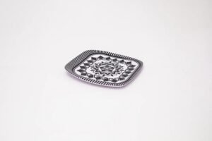 طقم أطباق جانبية مربعة 6 قطع - 22 × 22 سم