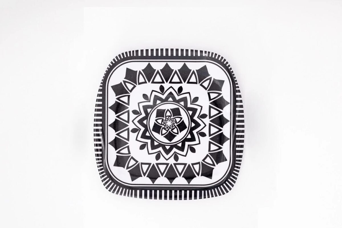 Square Dinner Plate Set - 6 Pieces - 26 × 26 cm - Image 2