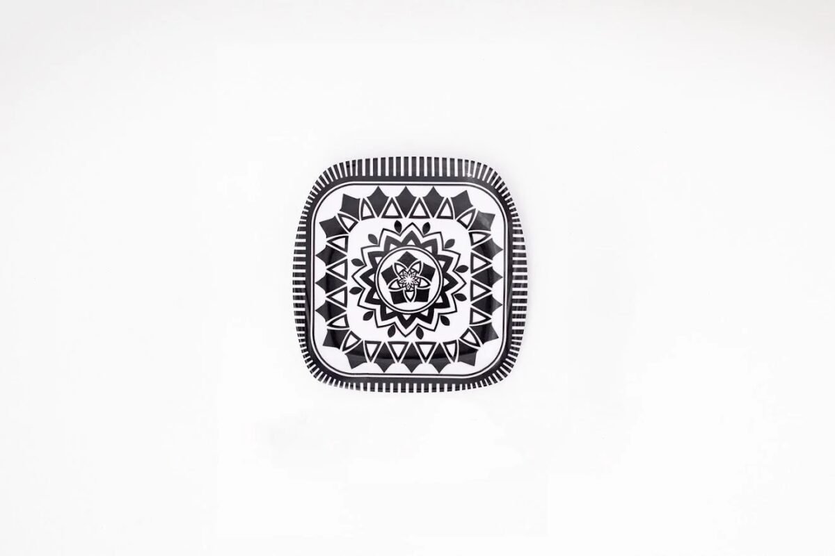 Square Side Plate Set - 6 Pieces - 18 × 18 cm - Image 2