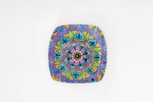 ⁦طقم أطباق جانبية مربعة 6 قطع - 22 × 22 سم⁩ - الصورة ⁦2⁩