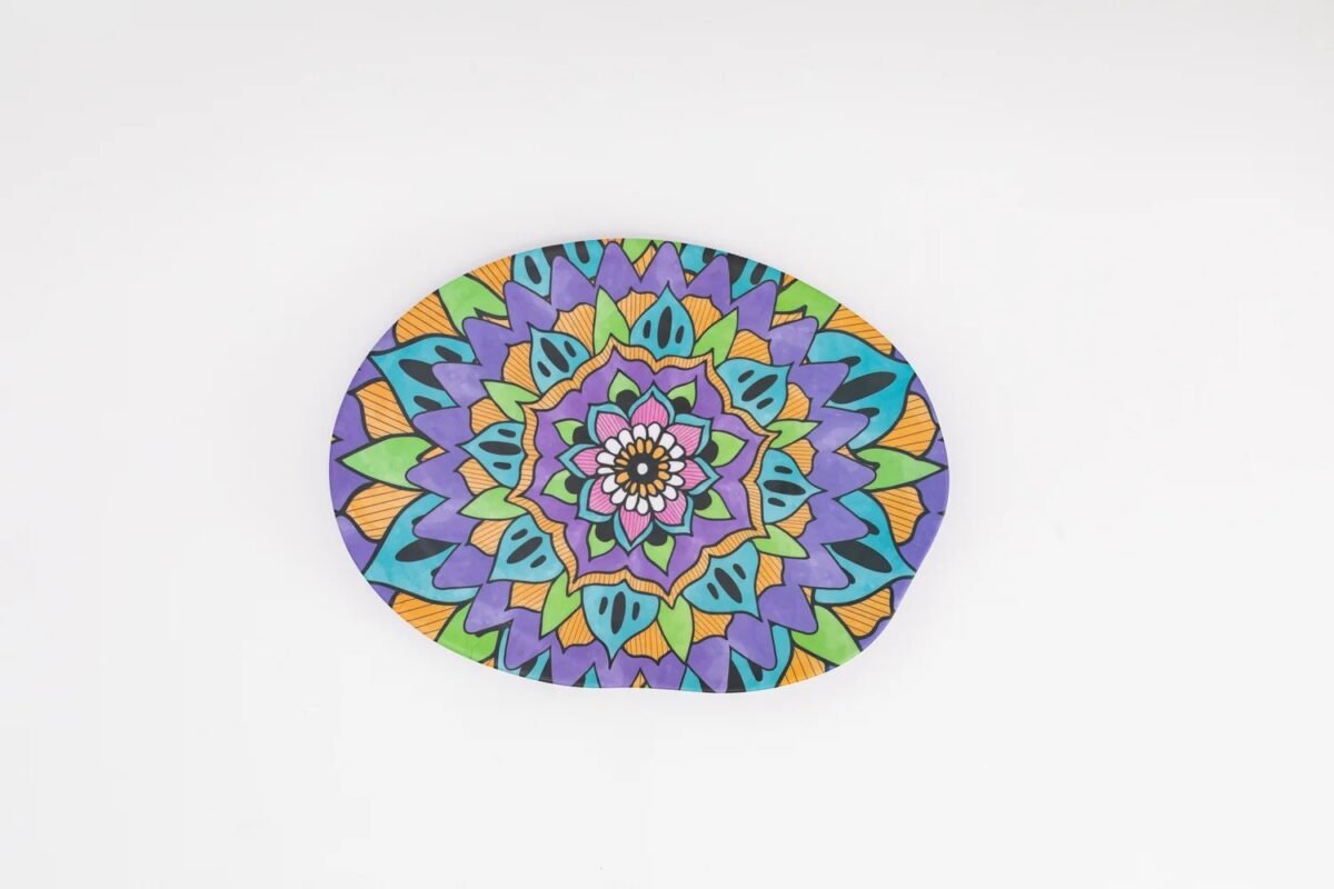 Matte Ridged Dinner Plate Set - 6 Pieces - 30 cm - Image 2