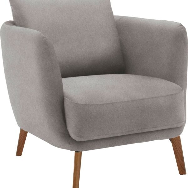 86×86 cm Light Gray Linen Armchair
